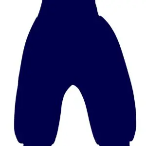 Spodnie bawełniane bezuciskowe Basic granat