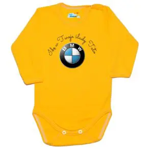 Body Będę jeździć BMW jak Tata żółte
