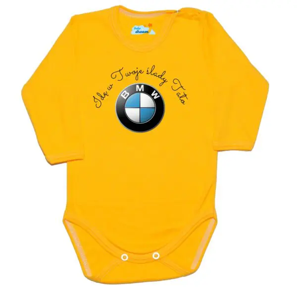 Body Będę jeździć BMW jak Tata żółte