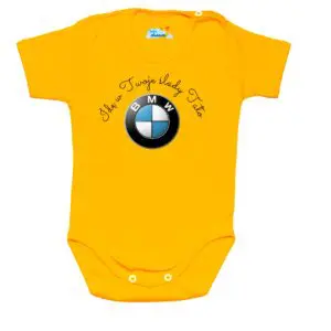 Body Będę jeździć BMW jak Tata żółte