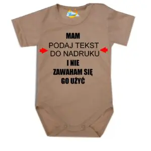 Body niemowlęce Mam i nie zawaham się go użyć z imieniem