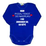 Body niemowlęce Mam i nie zawaham się go użyć z imieniem