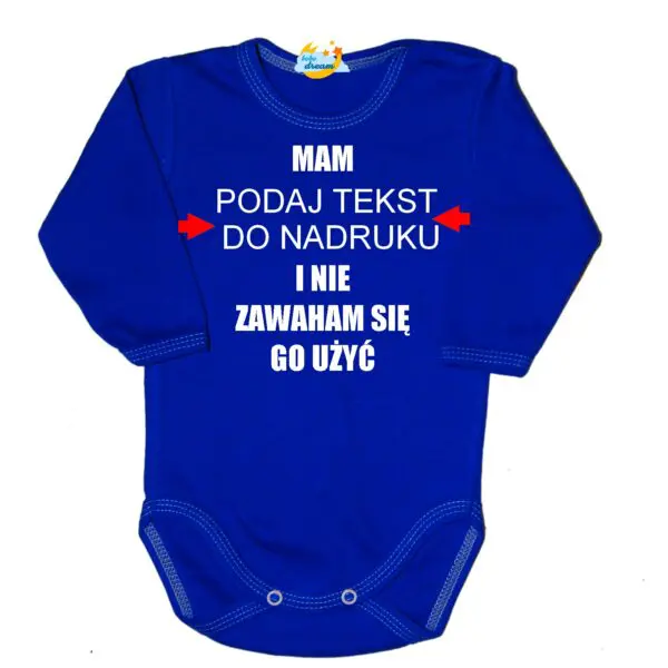 Body niemowlęce Mam i nie zawaham się go użyć z imieniem