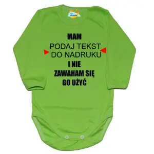 Body niemowlęce Mam i nie zawaham się go użyć z imieniem