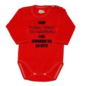 Body niemowlęce Mam i nie zawaham się go użyć z imieniem