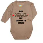 Body niemowlęce Mam i nie zawaham się go użyć z imieniem