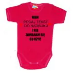 Body niemowlęce Mam i nie zawaham się go użyć z imieniem