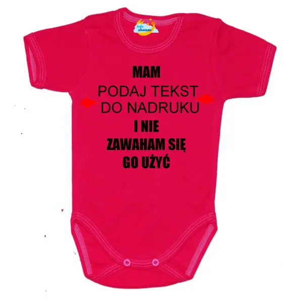 Body niemowlęce Mam i nie zawaham się go użyć z imieniem