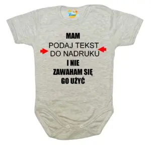 Body niemowlęce Mam i nie zawaham się go użyć z imieniem