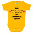 Body niemowlęce Mam i nie zawaham się go użyć z imieniem
