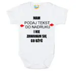 Body niemowlęce Mam i nie zawaham się go użyć z imieniem