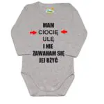 Body niemowlęce Mam i nie zawaham się jej użyć z imieniem