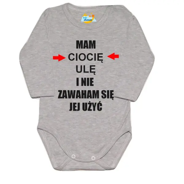 Body niemowlęce Mam i nie zawaham się jej użyć z imieniem