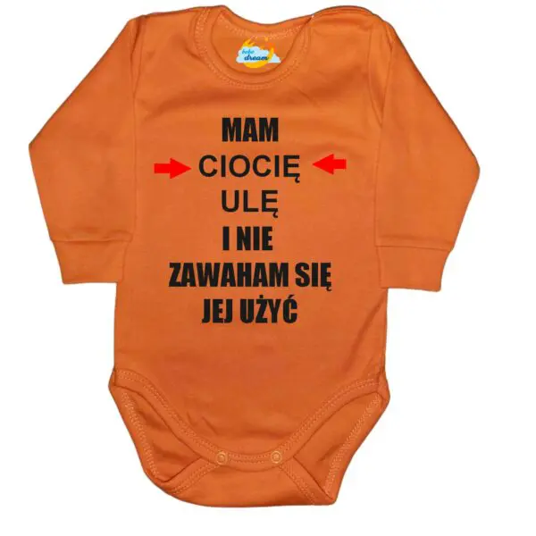 Body niemowlęce Mam i nie zawaham się jej użyć z imieniem