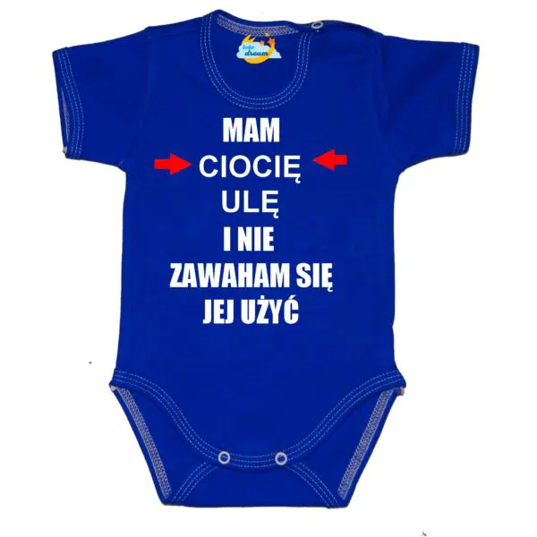 Body niemowlęce Mam i nie zawaham się jej użyć z imieniem