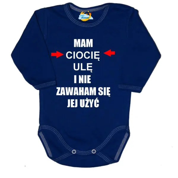 Body niemowlęce Mam i nie zawaham się jej użyć z imieniem