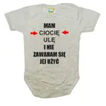 Body niemowlęce Mam i nie zawaham się jej użyć z imieniem