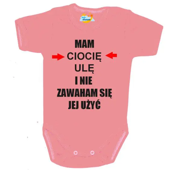 Body niemowlęce Mam i nie zawaham się jej użyć z imieniem