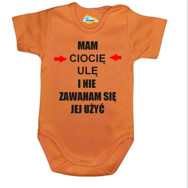 Body niemowlęce Mam i nie zawaham się jej użyć z imieniem