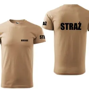 Koszulka damska OCHOTNICZA STRAŻ POŻARNA piaskowa