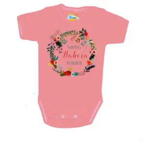 Body najlepsza Babcia na świecie różowe