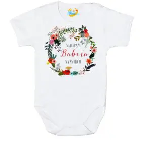 Body najlepsza Babcia na świecie białe