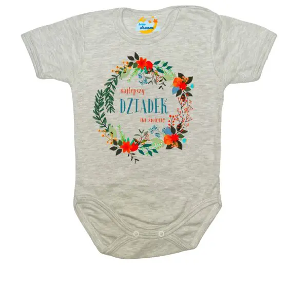 Body najlepszy Dziadek na świecie szare