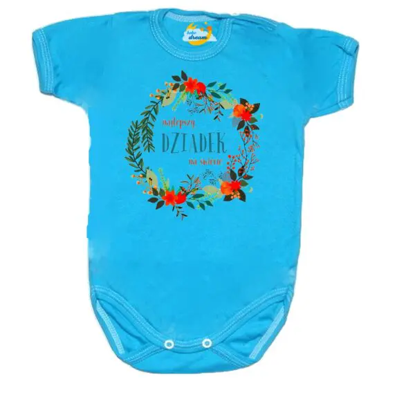 Body najlepszy Dziadek na świecie niebieskie