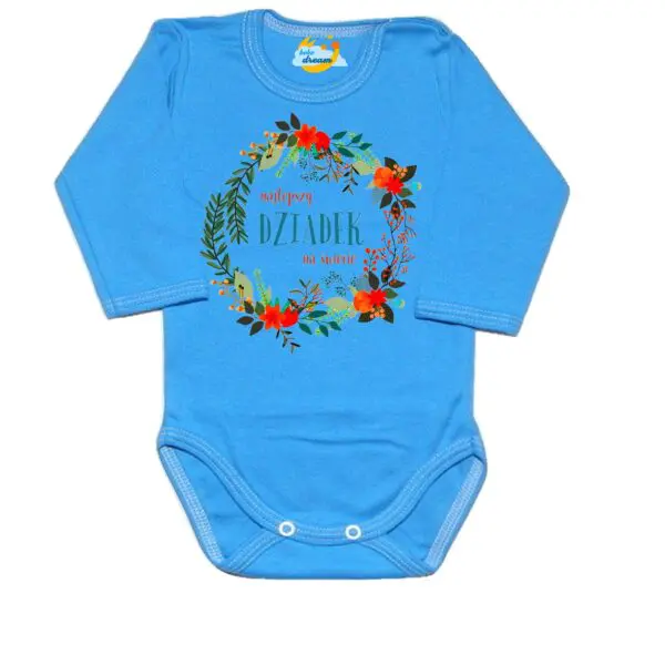 Body najlepszy dziadek na świecie niebieski
