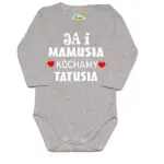 BODY Ja i mamusia KOCHAMY TATUSIA święto Mamy Taty szare