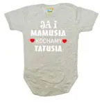 Body Ja i mamusia KOCHAMY TATUSIA święto Mamy Taty szare
