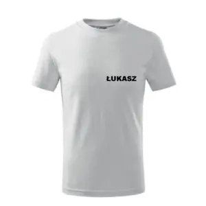 Koszulka na WF z imieniem dziecka