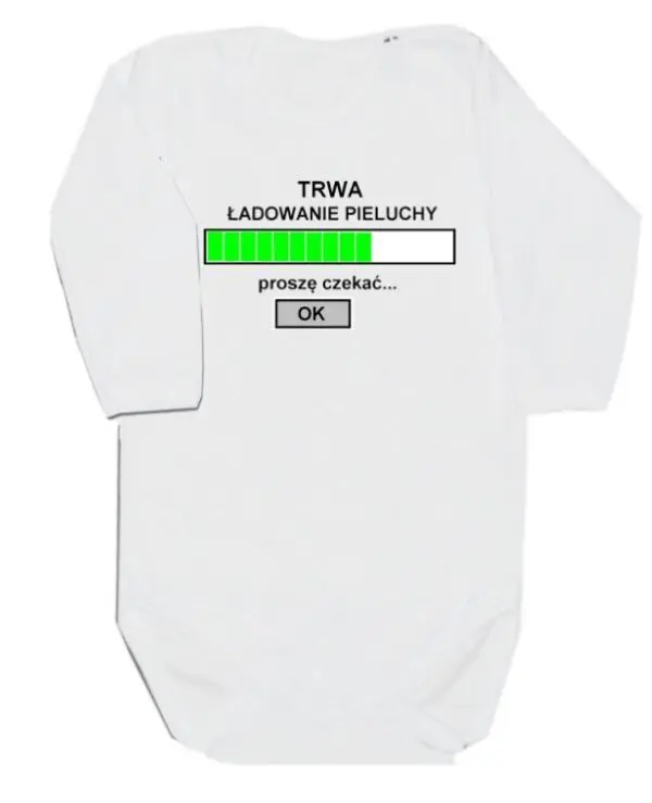 Body długi rękaw ładowanie pieluchy