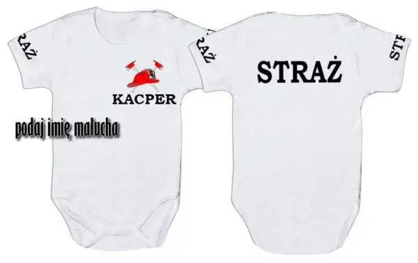 Strażackie Bobo Dream STRAŻ: body dla chłopca/dziewczynki