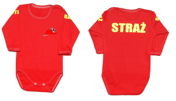 Strażackie Bobo Dream STRAŻ: body dla chłopca/dziewczynki