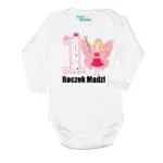 Body długi rękaw na 1 urodziny z imieniem