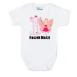 Body krótki rękaw na 1 urodziny z imieniem