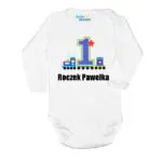 Body długi rękaw na 1 urodziny z imieniem