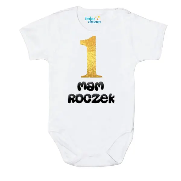 Body krótki rękaw na 1 urodziny z imieniem