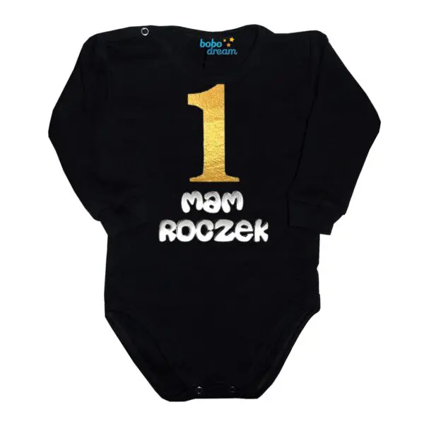 Body długi rękaw na 1 urodziny z imieniem