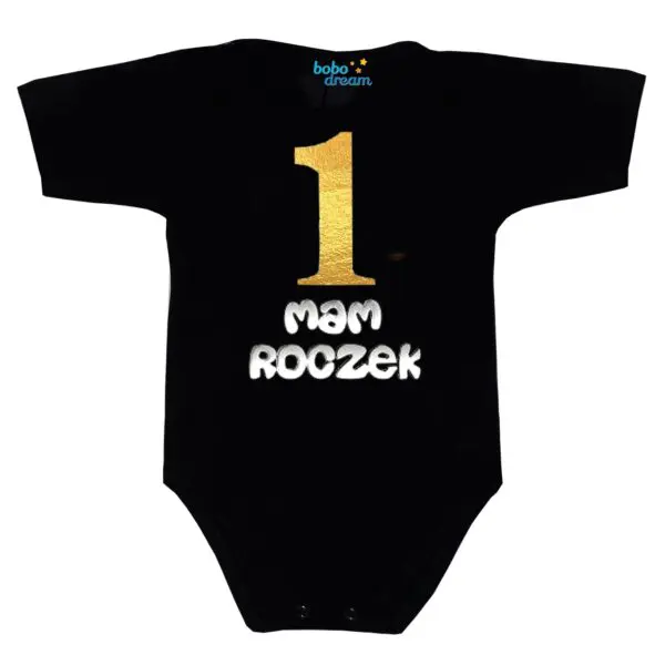 Body  krótki rękaw na 1 urodziny z imieniem