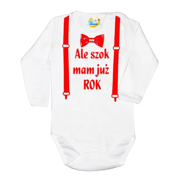 Body długi rękaw Moje Pierwsze urodziny Roczek