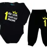 Komplet dziecięcy zestaw niemowlęcy body i spodnie ROCZEK