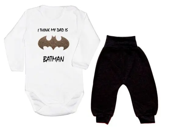 Komplet dziecięcy zestaw niemowlęcy body i spodnie BOHATER