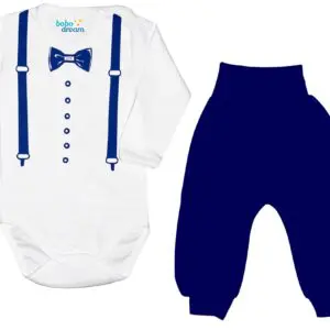 Komplet dziecięcy zestaw niemowlęcy body i spodnie ELEGANT