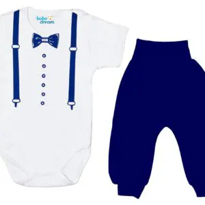 Komplet dziecięcy zestaw niemowlęcy body i spodnie ELEGANT