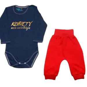 Komplet dziecięcy zestaw niemowlęcy body i spodnie UWIELBIANY