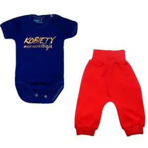 Komplet dziecięcy zestaw niemowlęcy body i spodnie UWIELBIANY