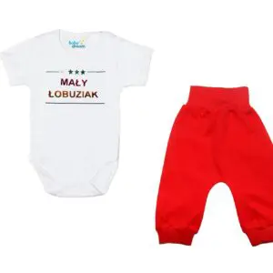 Komplet dziecięcy zestaw niemowlęcy body i spodnie ŁOBUZIAK