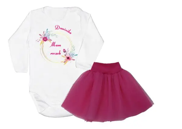 Komplet dziecięcy zestaw body i spódniczka MAM ROCZEK